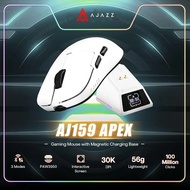 AJAZZ AJ159 APEX  Paw3950 Wireless Mouse with RGB Magnetic Charging Base Lightweight Wired Bluetooth