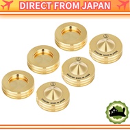 【Direct From Japan】audio-technica AT6901BR Spike Insulators (Set of 6) – Brass with Gold Plating, fo