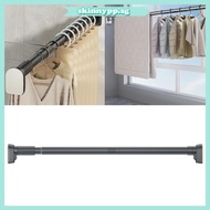 skin Extendable Curtain Rod Simple Mounting Clothes Drying Rod Metal Telescopic Rods