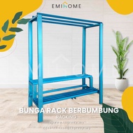 EMIHOME RAK BUNGA BERBUMBUNG , 2 LEVEL DAN 3 LEVEL
