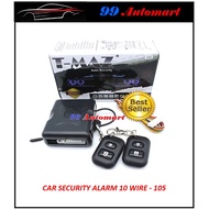 Universal Car Security alarm System (10 PIN) T-MAZ ALARM KERETA