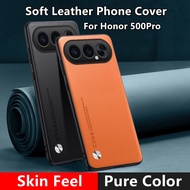 Case For Honor 500 500Pro 400lite 400Pro 400 ⭐Silky Feel Leather Phone Cover⭐ Shockproof Shell Pure 