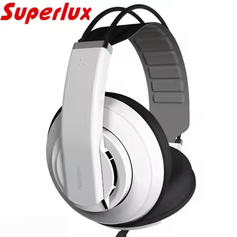 Superlux HD681 EVO Upgraded Version Dynamic Semi-Open Audio Monitoring Headphone Detachable Audio Ca