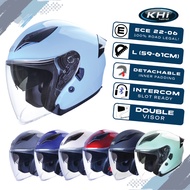 ROC R68DV Double Visor Motorcycle Jet Helmet | Sirim JPJ Approved Double Visor Helmet Motor