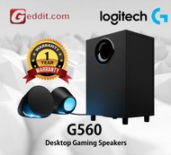 LOGITECH G560 RGB GAMING SPEAKERS LIGHTSYNC PC SUBWOOFER (980-001304)