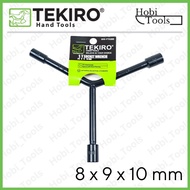 TEKIRO SHORT Y SOCKET WRENCH 8-9-10 MM - Y SOCKET WRENCH 8-9-10 MM