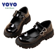 Korean black school shoes for kids girls lolita shoes mary jane shoes flats shoes graduation shoes