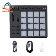 B16 MIDI Keyboard Percussion Pad - for Music Productio DJ Controller Arranger, Durable Fine Workmanship
