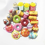 Cheap Squishy children's toys Squishy fast food Squishy Burger popcorn hamburger donut squishy boba 