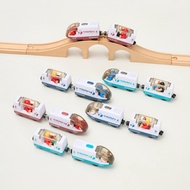 Children Electric with Driver Small Train Charging Set Compatible with Thomas brio Mi Rabbit Wooden 