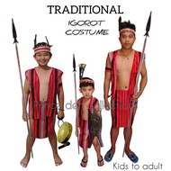 TRADITIONAL IGOROT COSTUME BOY SET KIDS TO ADULT