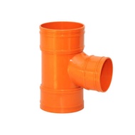 Thick Type PVC Orange Tee 2" 3" 4" T Connector 2x2 3x2 3x3 4x2 4x3 4x4