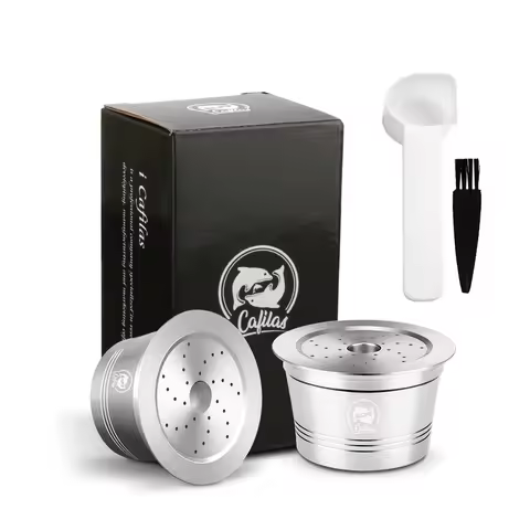 ICafilas stainless steel refillable reusable coffee capsule Caffitaly filter suitable for Caffitaly 