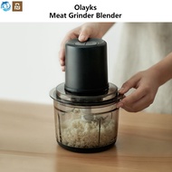 Youpin Olayks Meat Grinder Blender Meat Grinder Household Electric Small Mini Multi-Function Meat Grinder Minced Garlic 1.2L Meat Grinder Complementary Food Machine Gift