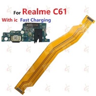 Charging board for Realme C61 Main board flex cable RMX3939