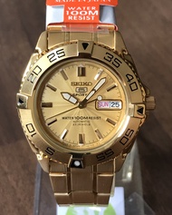 [Watchwagon] Seiko 5 Sports SNZB26J1 Full Gold-Tone Made in Japan Automatic Gents Watch SNZB26J SNZB26
