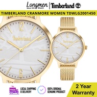 [Klang Longmen] TIMBERLAND CRANMORE WOMEN TBL.TDWLG2001450 Gold Mesh Strap Quartz Ladies Watch