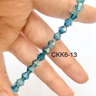 6MM CONE CZECH / SHARP RAINBOW CZECH / BICONE CRYSTAL / DIAMOND CZECH / CONE CZECH BEAD / SHARP CZEC