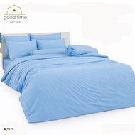 TOTO Bed Sheet Set 3.5 Feet Including Duvet Blue Sky Color