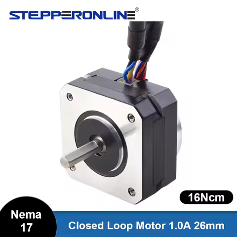 STEPPERONLINE Nema 17 Closed Loop Stepper Motor 16Ncm 1A with Magnetic Encoder 5mm Shaft Servo Motor