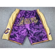 Fast Shipping Summer Shorts Lakers Magic 76ers#灰熊虎年运动五分裤潮流贾世顿短裤