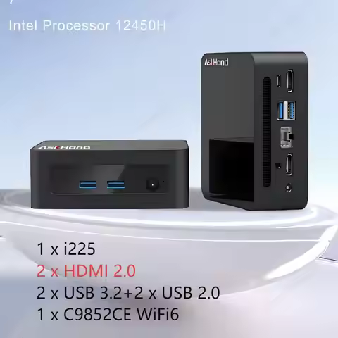 12Th Gen NUC Mini PC Core i5 12450H 8 Cores 16G RAM 1TB SSD Triple Screen Windows11 Home Office Gami