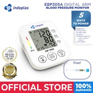 Indoplas Automatic Blood Pressure Monitor EBP305A USB-C Powered - FREE Digital Thermometer