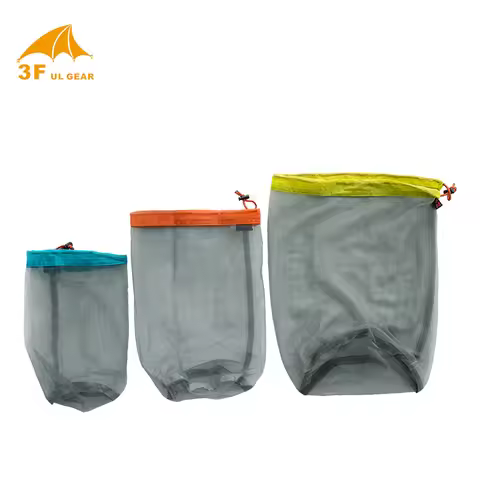 3F Gear NO-SEE-UM Mesh Stuff Sack Net, Light Weight, Camping, Outdoor, 3 Size, 25x12cm, 40x20cm, 30x