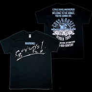 GUNS N ROSES  WORLD TOUR T-SHIRT S-5XL