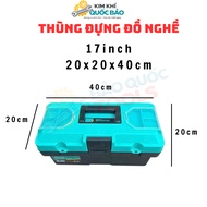 Tool Box Size 17inch (20x20x40cm) Multi-Purpose Tool Box Gofurher Handy Fishing Box Toolbox