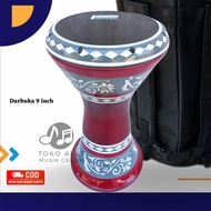 Darbuka 9 inch full set murah Original asli  darbuk Rebana Hadroh Banjari Dumbuk Marawis Dumbuk Calt