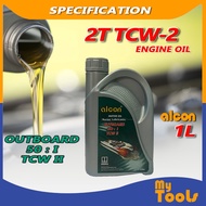 Mytools Alcon Outboard Marine Lubricants 2-Stroke 2T TCW-2 Engine Oil 1L（Made In UAE)