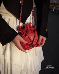 中古包 Chanel 香奈兒 鴕鳥皮迷你水桶包