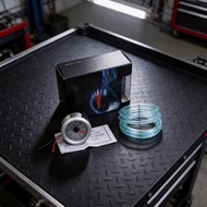 12 Volt LED Turbocharger Boost Gauge 52mm 2 Inch Blue Light Display 30 to 20 PSI【Chevrolet】