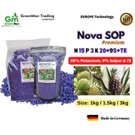 NOVATEC Premium Baja Galak Buah NPK15.3.20+9S+TE- Jerman Import