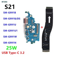 25W Charging Port Board For Samsung Galaxy S21 5G SM-G991B G991U G991N Charger Connect USB Type-C Mo