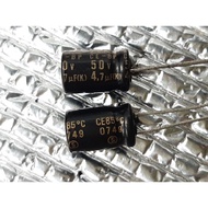 Elna CE-bp 4.7uf 50v capacitor bipolar bp No Terminal