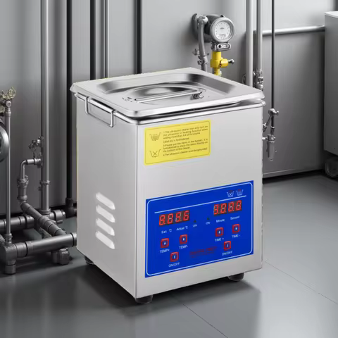 VEVOR 2L 6L Ultrasonic Cleaner Ultrasonic Jewelry Cleaner with Digital Timer & Heater Industrial Son