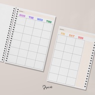 Monthly Planner Monthly Agenda Plan Notes A4 A5 B5 Portrait