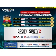 TERLARIS RECEIVER DEKODER TV BRACKET K VISION CLING DAN PAKET LAINNYA 1 TAHUN