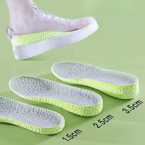 1Pair Boost Height Increase Shoes Insoles Men Women Soft Comfort Running Sports Insole for Feet 1.5/