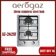 Aerogaz AZ-262SF -30cm stainless steel hob | 2 burner | Local warranty | Free Delivery |