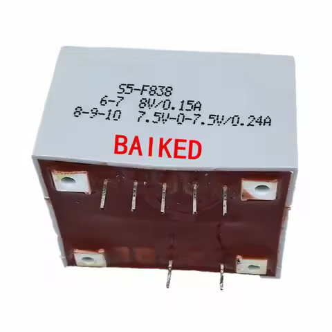 BingZi T70/B S5-F838 1-3 AC 220V/50Hz 6-7 8V/0.15A 8-9-10 7.5V-0-7.5V/0.24A 5VA Soldiers word transf