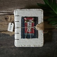 Textile fabric with nature notebook handmadenotebook diaryhandmade 筆記本