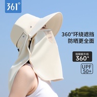 361°Hat All-Round Sunscreen Cover Face One Neck Protection Outdoor Sun Hat Face Mask Sun Hat Ultravi