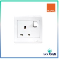 Rank Pesaro 13A Switch Socket Outlet Plug P8113