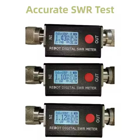 New REDOT RD106P Digital Power Meter SWR Meter 120W FMB VHF UHF80-999MHz Standing-wave Ratio 1.00-99