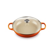 หม้ออบ Signature รุ่นกลม พร้อมฝาแก้ว ขนาด 30 ซม. Signature Round Braiser Glass Lid 30cm SS Knob