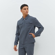 JOBB Ferero Jaket Pria Slim Fit Medium Grey