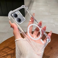 เคสสำหรับ Vivo Y36 Y27S เคสศัพท์ 4G ดีไซน์แม่เหล็กใหม่ 2025 เคสสวยงาม